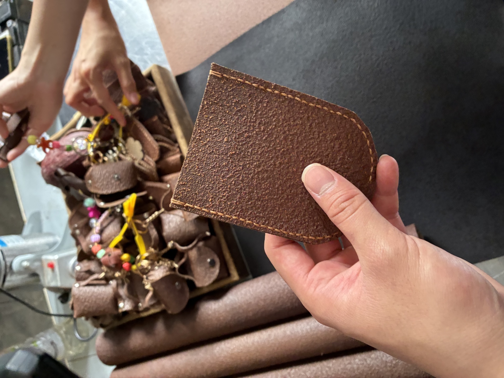 Cacao leather goods